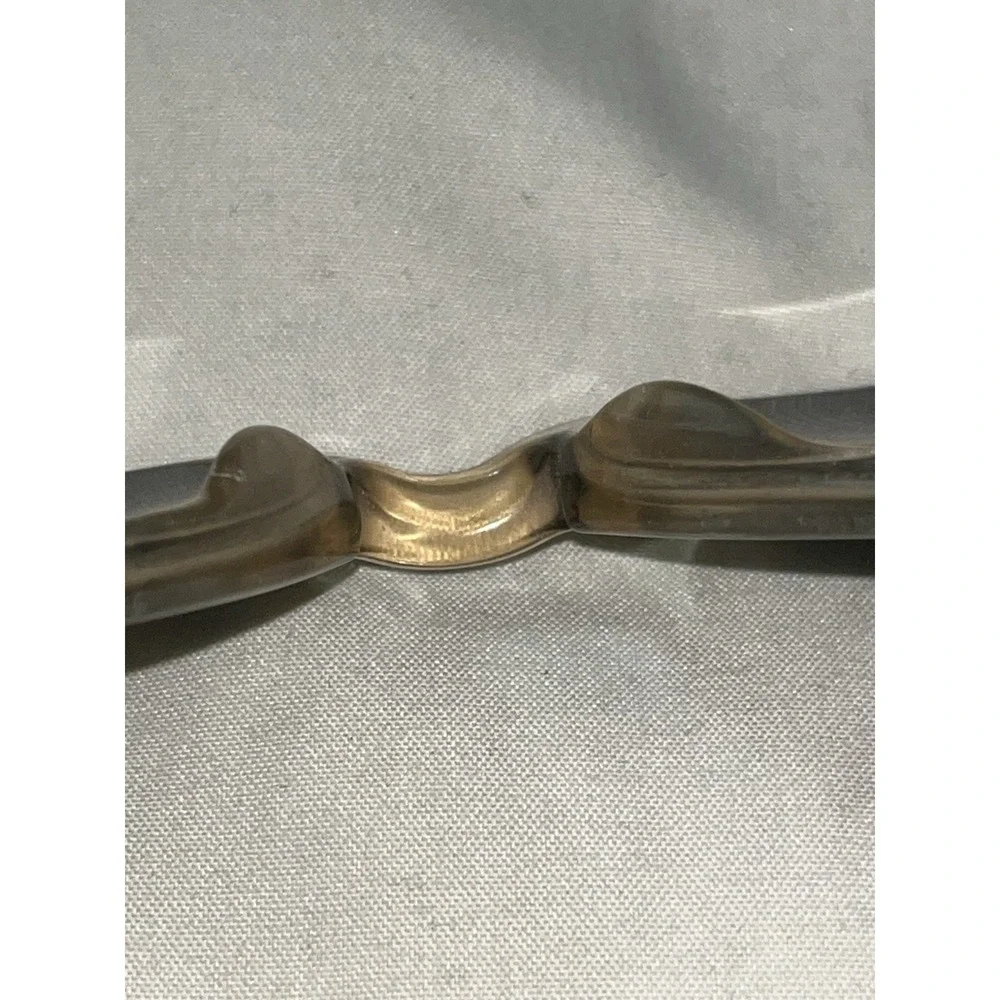 1980s Vintage Liberty Optical USA Square Eye Dark Brown To Clear Glasses 52-22
